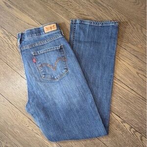 Levi's 525 Straight Leg Perfect Waist Denim Jeans